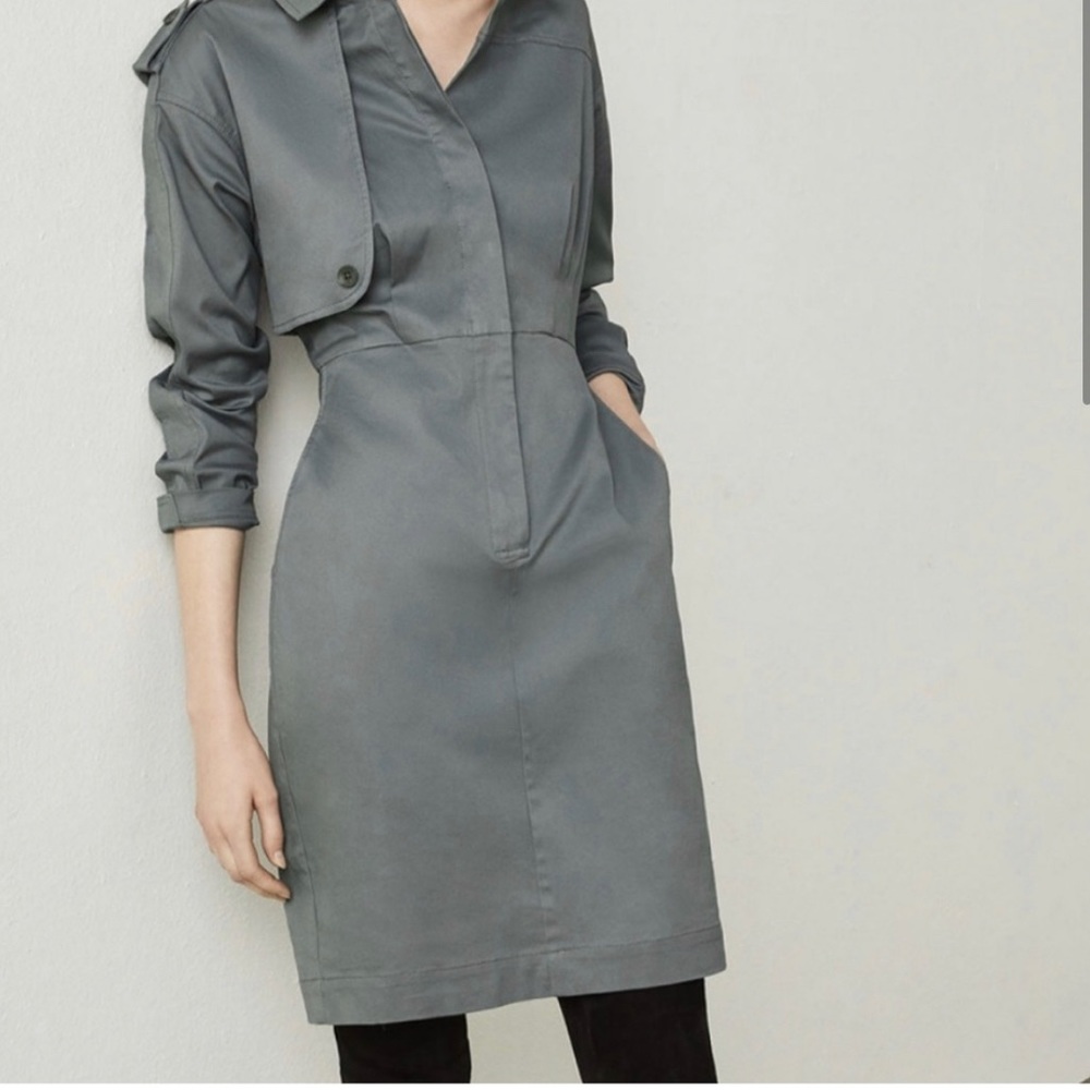 BCBG Maxazria Long Sleeve Trench Dress